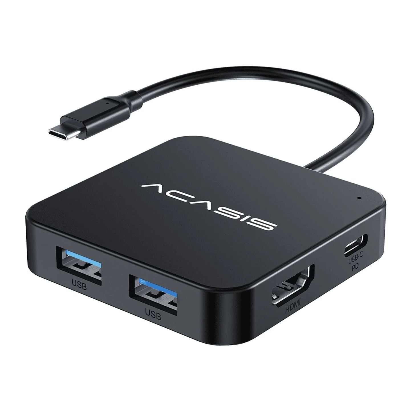 USB-C Hub 6-In-1 Multi-Port Adapter with 4K HDMI, 100W Power Supply | 3 USB-A 3.