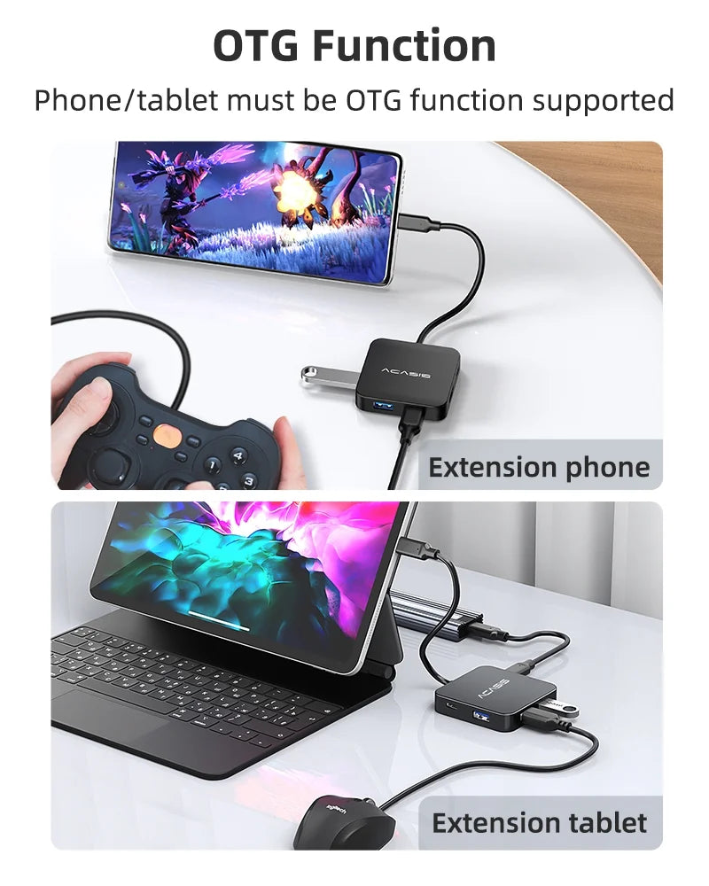 USB-C Hub 6-In-1 Multi-Port Adapter with 4K HDMI, 100W Power Supply | 3 USB-A 3.