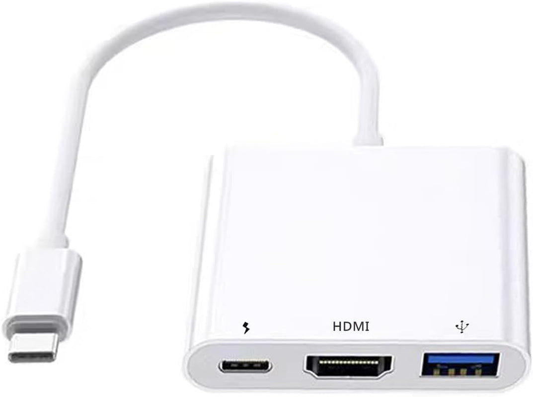 USB C to HDMI Multiport Adapter, USB C Digital AV Adapter for Iphone 15, Multipo
