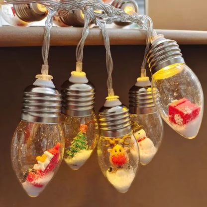 Christmas Small Bulb Light String Christmas Decoration LED Light String Santa Claus Snowman Christmas Tree