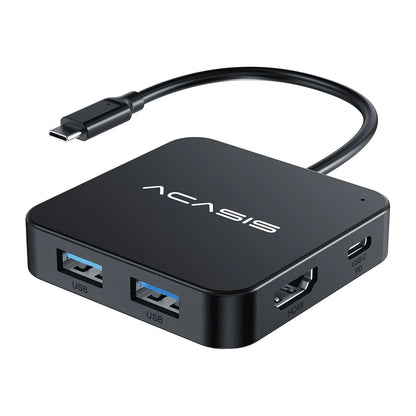 USB-C Hub 6-In-1 Multi-Port Adapter with 4K HDMI, 100W Power Supply | 3 USB-A 3.