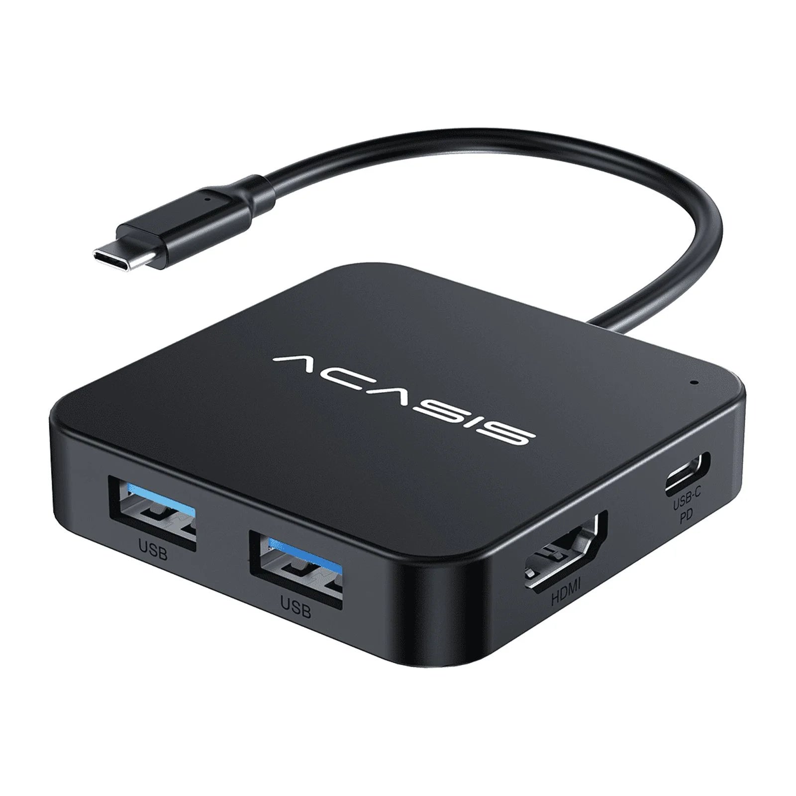 USB-C Hub 6-In-1 Multi-Port Adapter with 4K HDMI, 100W Power Supply | 3 USB-A 3.