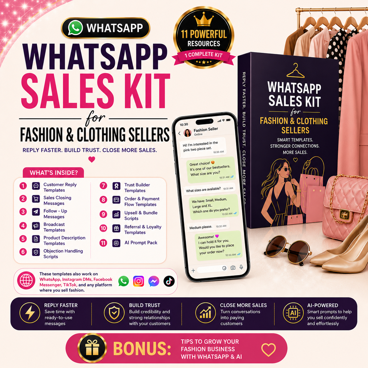WhatsApp Sales Kit for Fashion & Clothing Sellers
