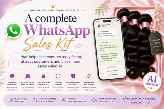 WhatsApp Sales Kit for Hair Vendors