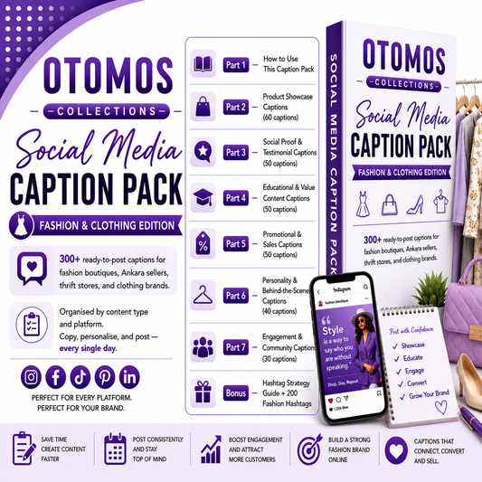 Social Media Caption Pack — Fashion & Clothing Edition