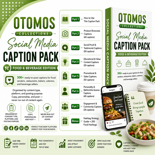 Social Media Caption Pack — Food & Beverage Edition