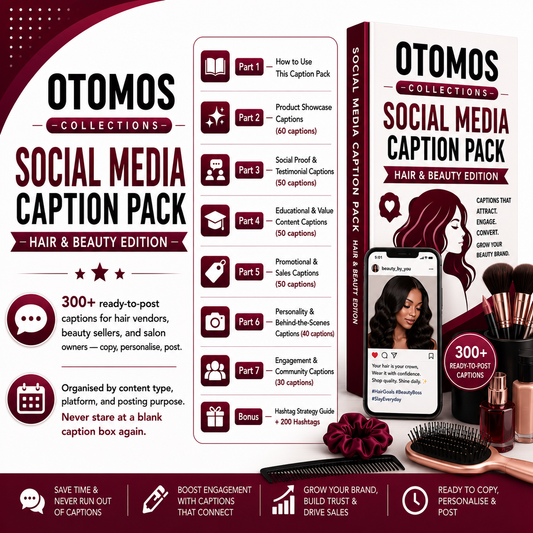 Social Media Caption Pack – Hair & Beauty Edition
